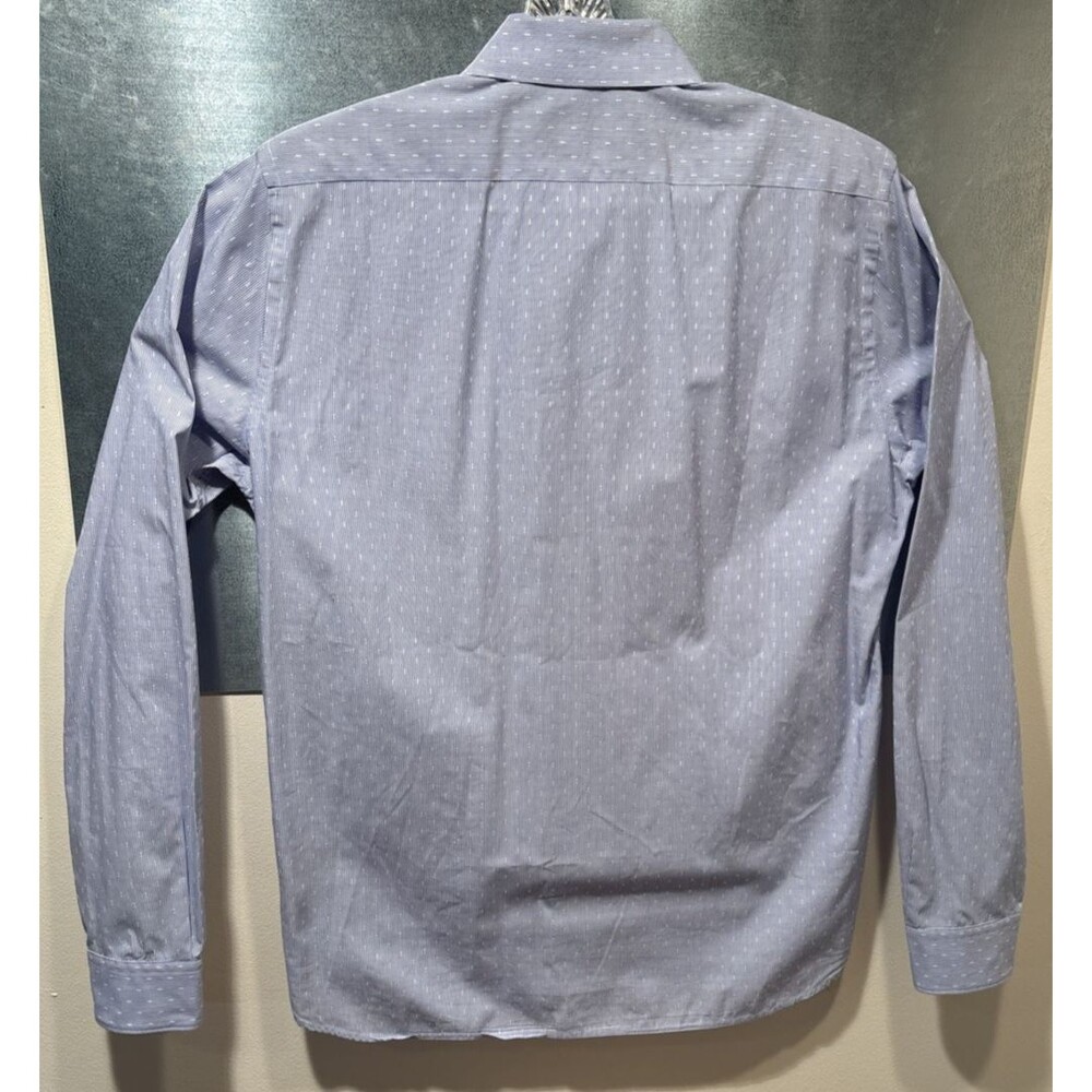 Scotch & Soda My Favorite Dress Shirt L Blue Stripes Long Sleeve Button Up - Picture 4 of 16